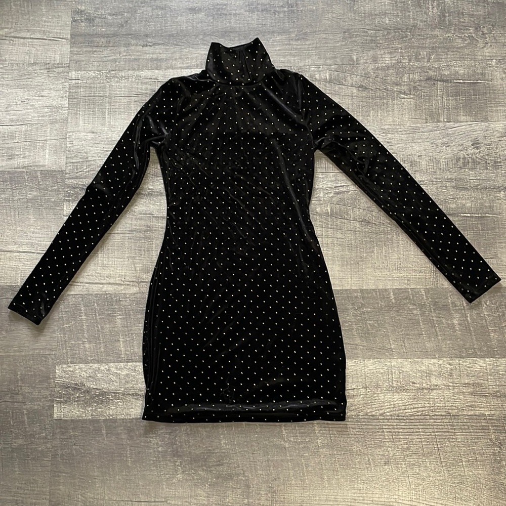 Polka dot mini dress